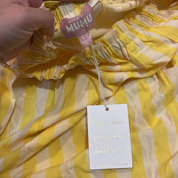 New with tags - showmeyourmumu - Angel Mini Dress in Sunny Stripe - women’s - Picture 2 of 2